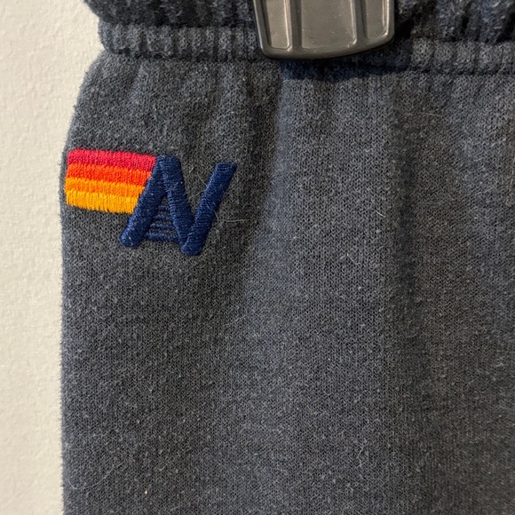 Aviator Nation 5 STRIPE SWEATPANTS - CHARCOAL Medium Women’s - Picture 4 of 7